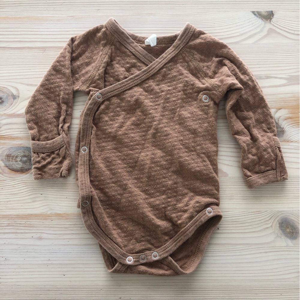 Quincy Mae Pointelle Side Snap Onesie